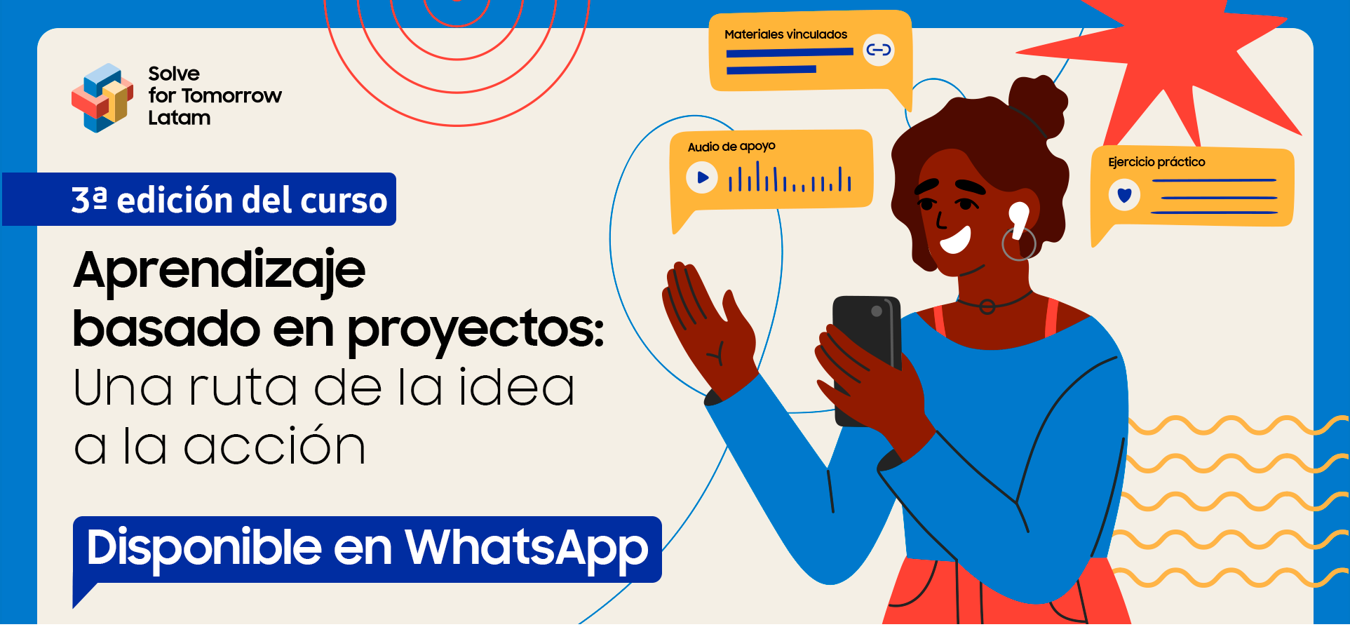 El aula de tus alumnos se transforma desde tu celular: haz un curso de Aprendizaje Basado en Proyectos vía WhatsApp